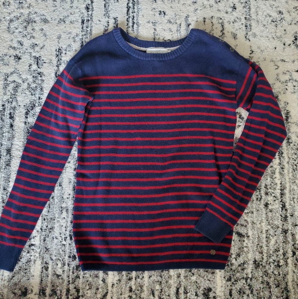 Red and blue striped sweater LOGG brand H&M
